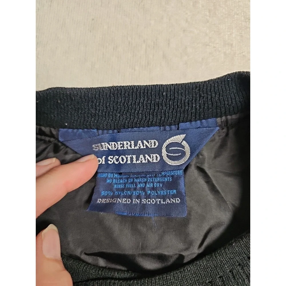Sunderland‎ of Scotland Golf Windshirt XL Brown Herringbone Pullover Jacket Mens